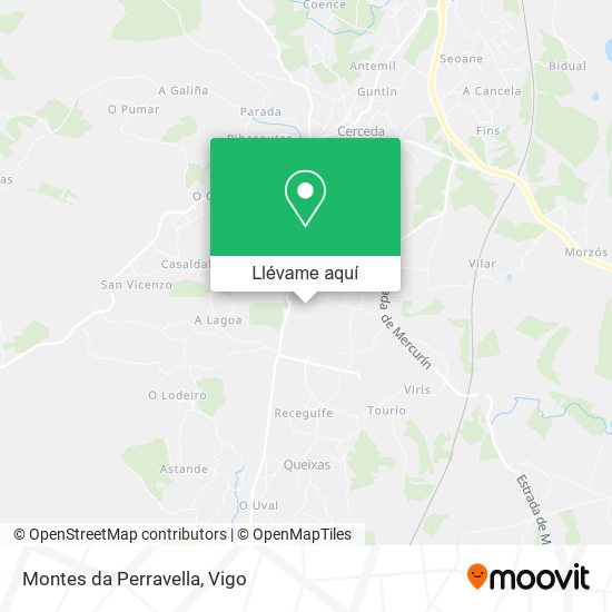 Mapa Montes da Perravella