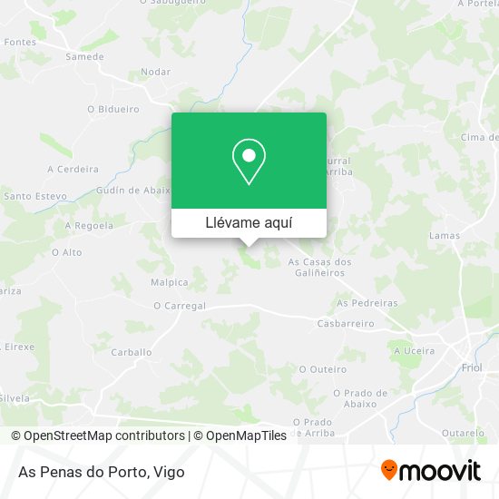 Mapa As Penas do Porto