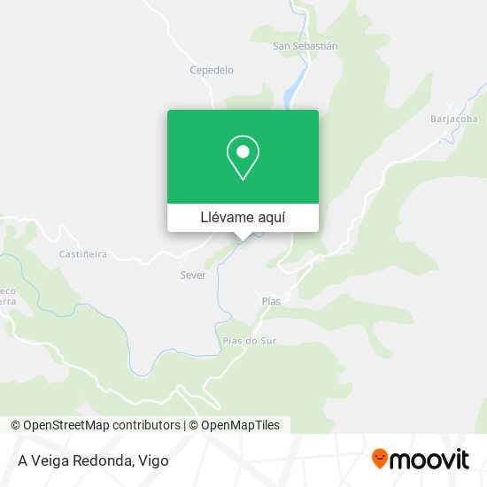 Mapa A Veiga Redonda
