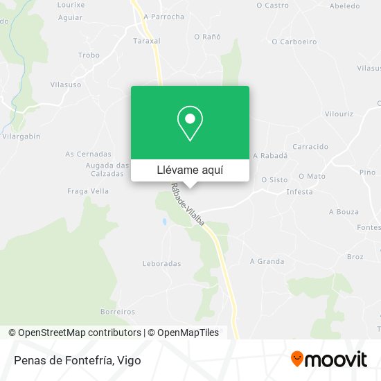 Mapa Penas de Fontefría