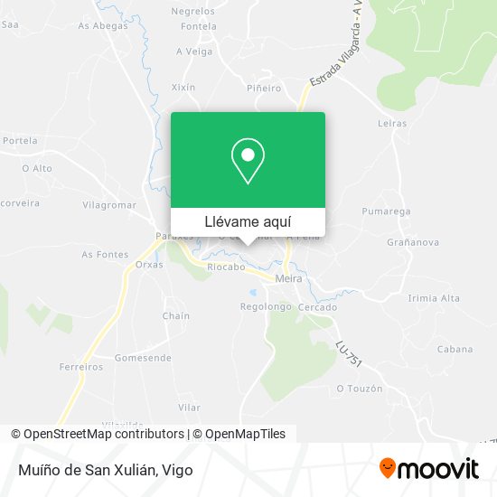 Mapa Muíño de San Xulián