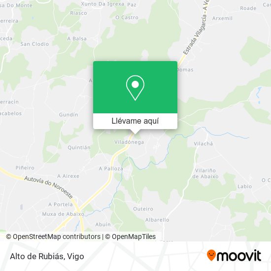 Mapa Alto de Rubiás