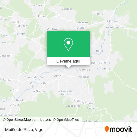 Mapa Muíño do Pazo