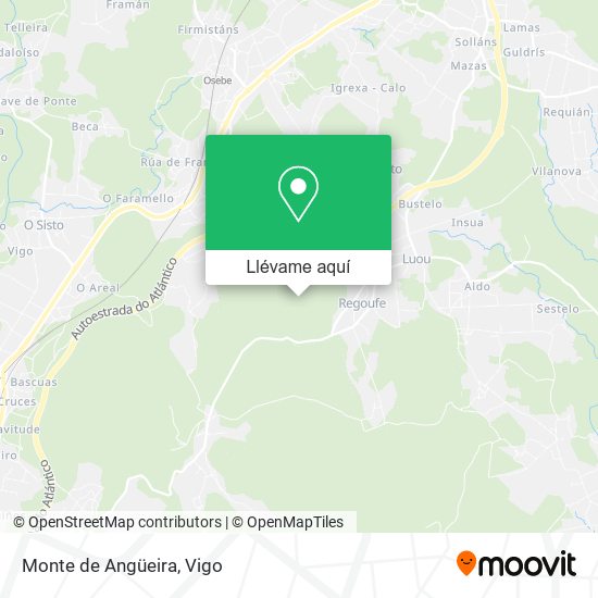 Mapa Monte de Angüeira