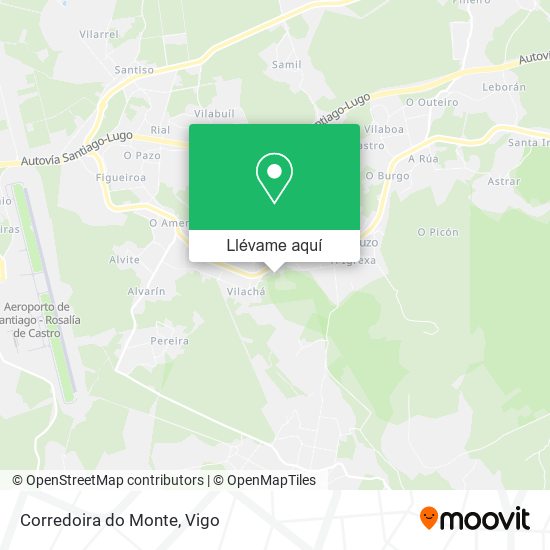 Mapa Corredoira do Monte