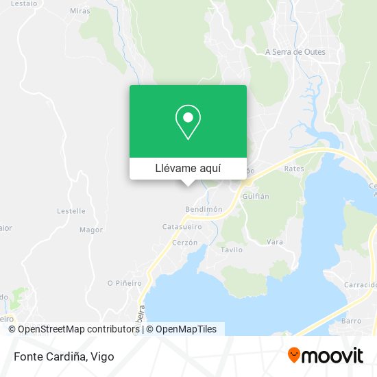 Mapa Fonte Cardiña
