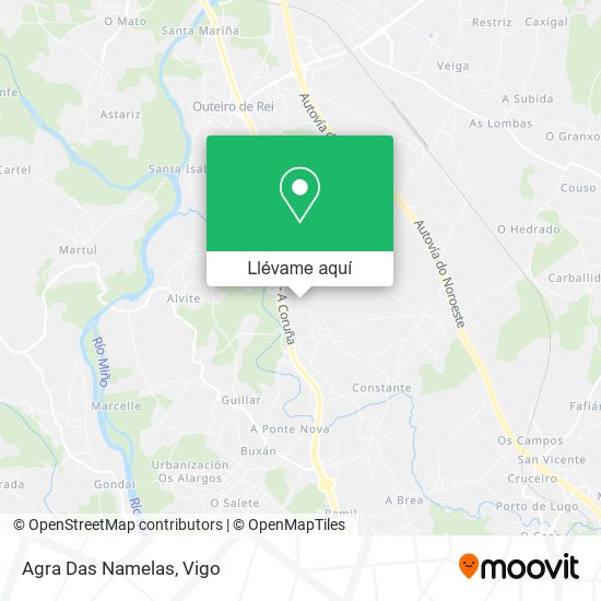 Mapa Agra Das Namelas