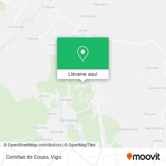 Mapa Cortiñas do Couso