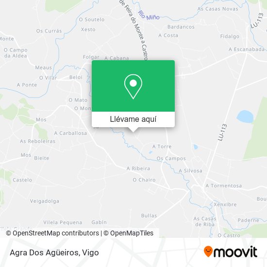 Mapa Agra Dos Agüeiros