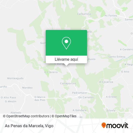 Mapa As Penas da Marcela