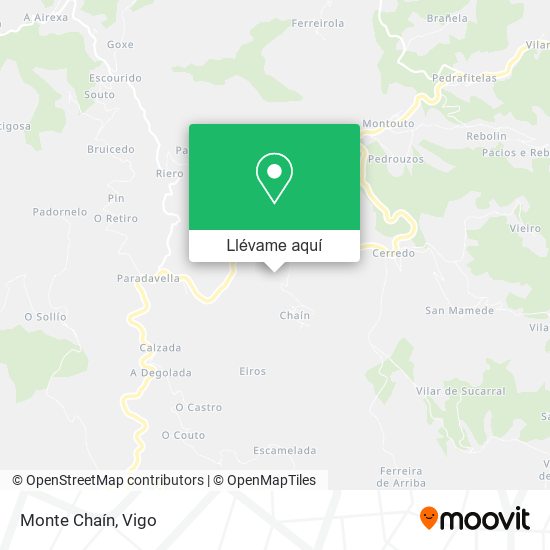 Mapa Monte Chaín