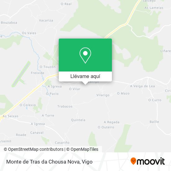 Mapa Monte de Tras da Chousa Nova