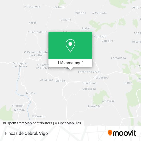 Mapa Fincas de Cebral