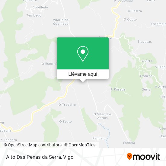 Mapa Alto Das Penas da Serra