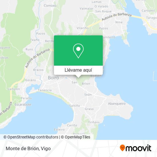 Mapa Monte de Brión