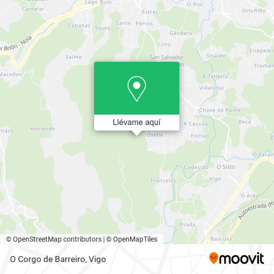 Mapa O Corgo de Barreiro