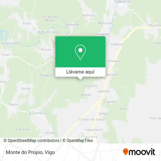 Mapa Monte do Propio