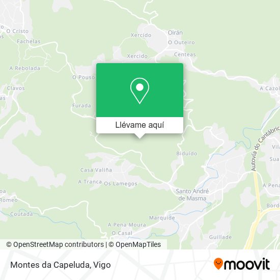 Mapa Montes da Capeluda