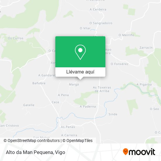 Mapa Alto da Man Pequena
