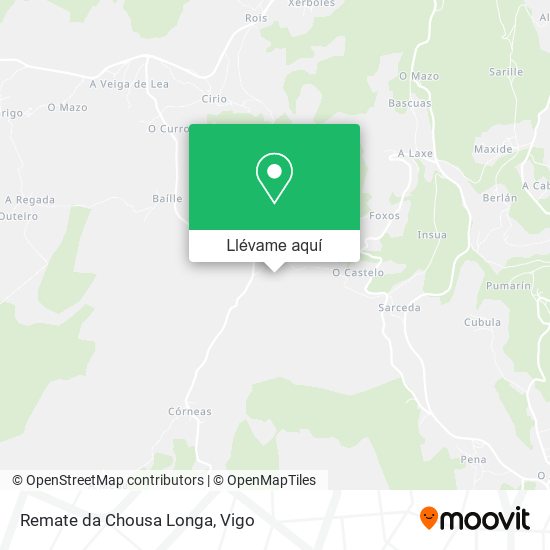 Mapa Remate da Chousa Longa