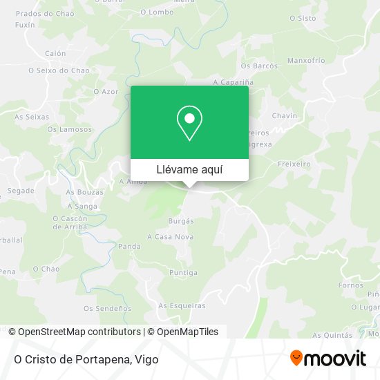 Mapa O Cristo de Portapena