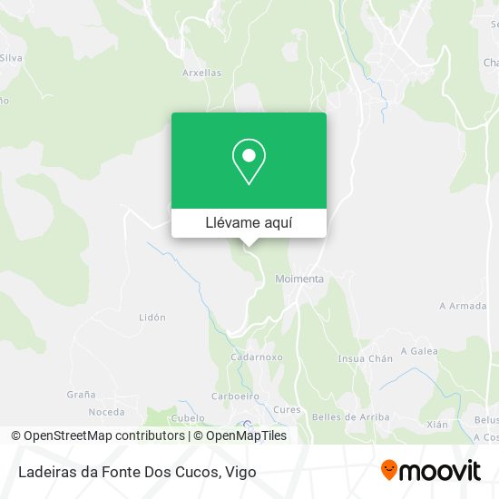 Mapa Ladeiras da Fonte Dos Cucos