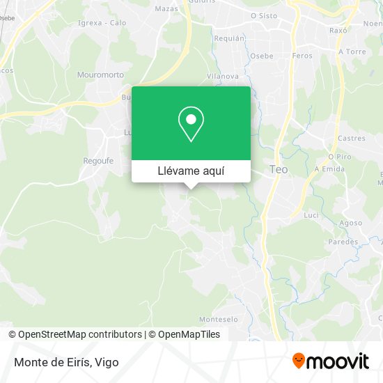 Mapa Monte de Eirís