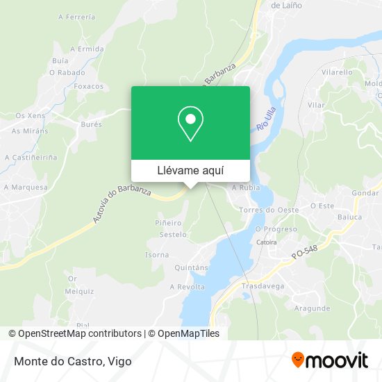 Mapa Monte do Castro