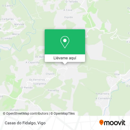 Mapa Casas do Fidalgo
