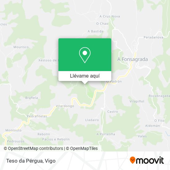 Mapa Teso da Pérgua