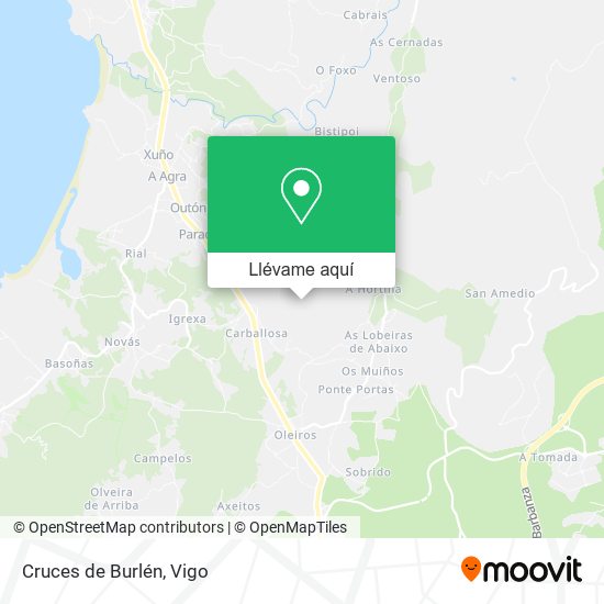Mapa Cruces de Burlén