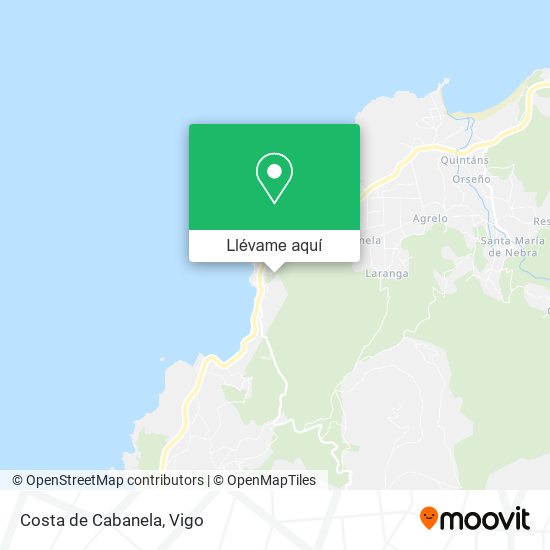 Mapa Costa de Cabanela