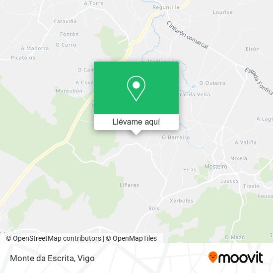 Mapa Monte da Escrita