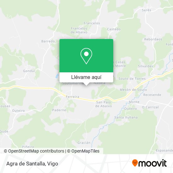 Mapa Agra de Santalla
