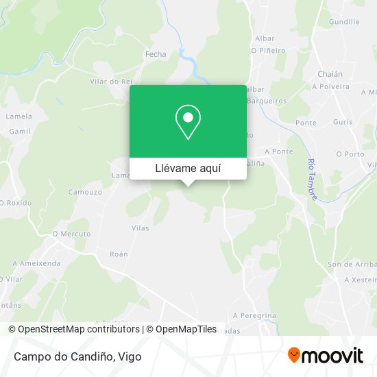 Mapa Campo do Candiño