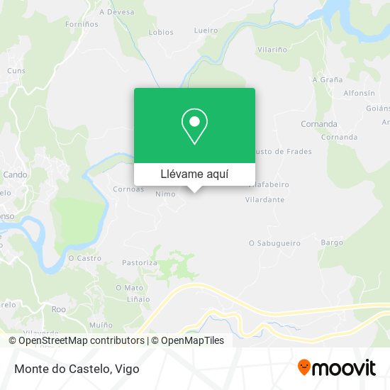 Mapa Monte do Castelo