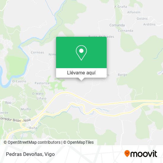 Mapa Pedras Devoñas