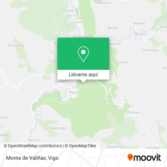 Mapa Monte de Valiñas