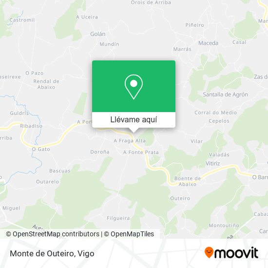Mapa Monte de Outeiro