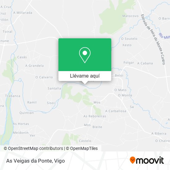 Mapa As Veigas da Ponte