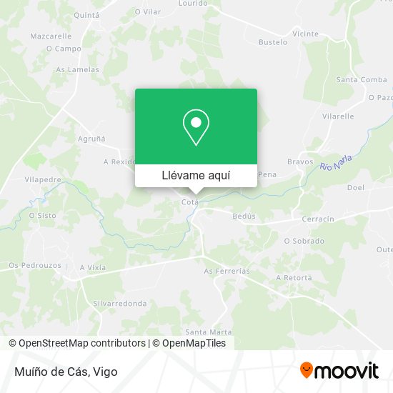 Mapa Muíño de Cás