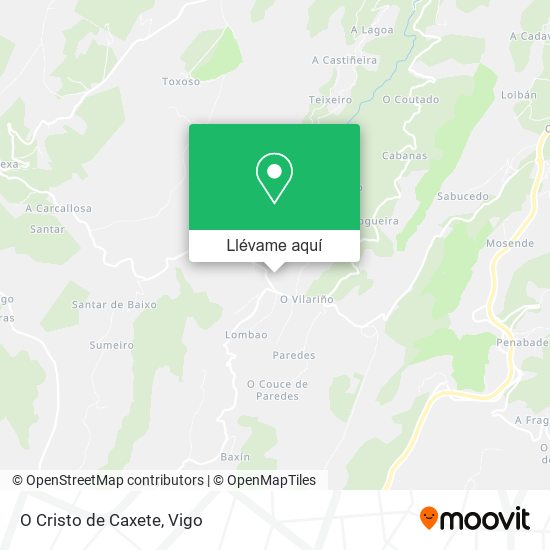 Mapa O Cristo de Caxete