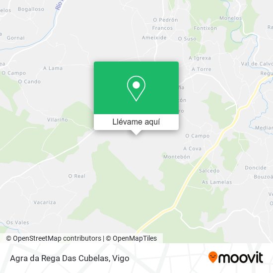 Mapa Agra da Rega Das Cubelas