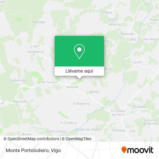 Mapa Monte Portolodeiro