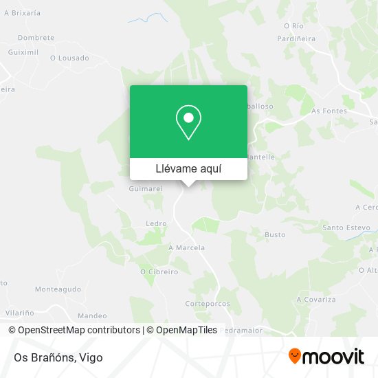 Mapa Os Brañóns