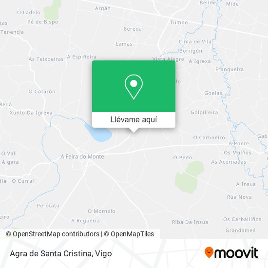 Mapa Agra de Santa Cristina