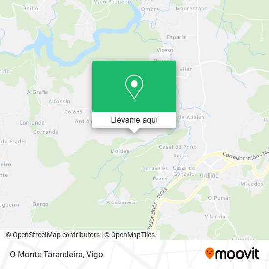 Mapa O Monte Tarandeira