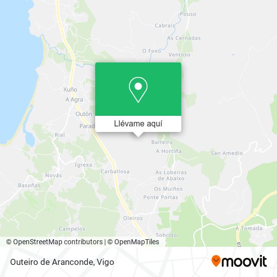 Mapa Outeiro de Aranconde