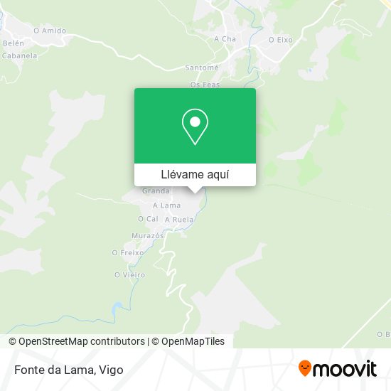 Mapa Fonte da Lama