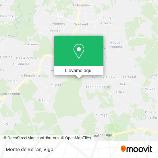 Mapa Monte de Beirán